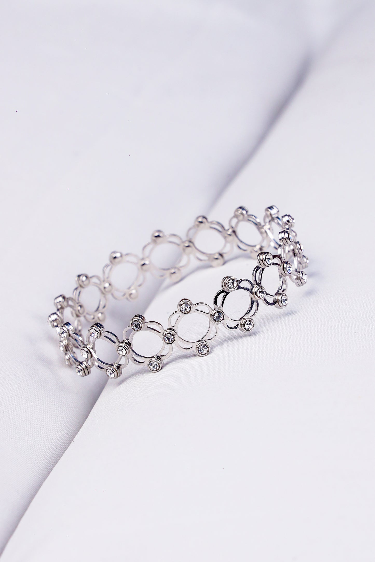 Sterling Silver Crystal Statement Ring