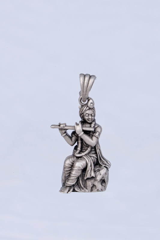 Antique Lord Krishna Flute Pendant