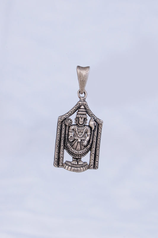 Azita 925 Silver Tirupati Balaji Pendant