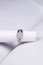 Elegant Silver-Plated Solitaire Men's Ring