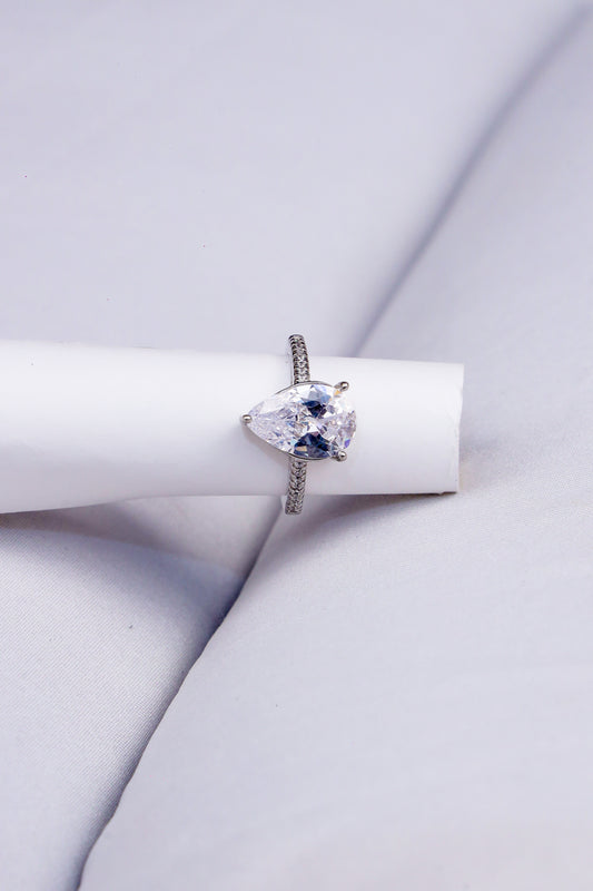Pear Diamond women's  Ring