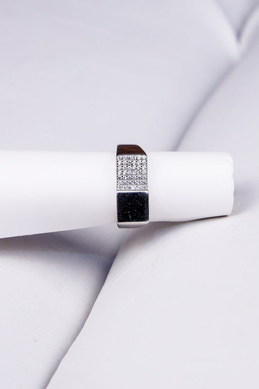 Silver Statement Ring for Men