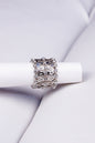 Sterling Silver Crystal Statement Ring